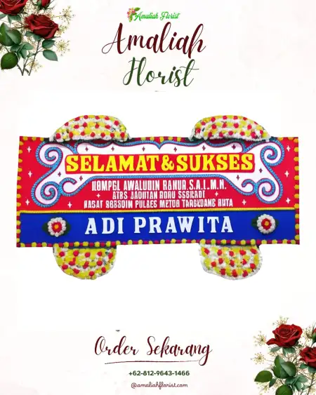 Papan Bunga Ucapan Selamat Bunga Tanjung