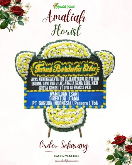 Papan Bunga Duka Bunga Tanjung